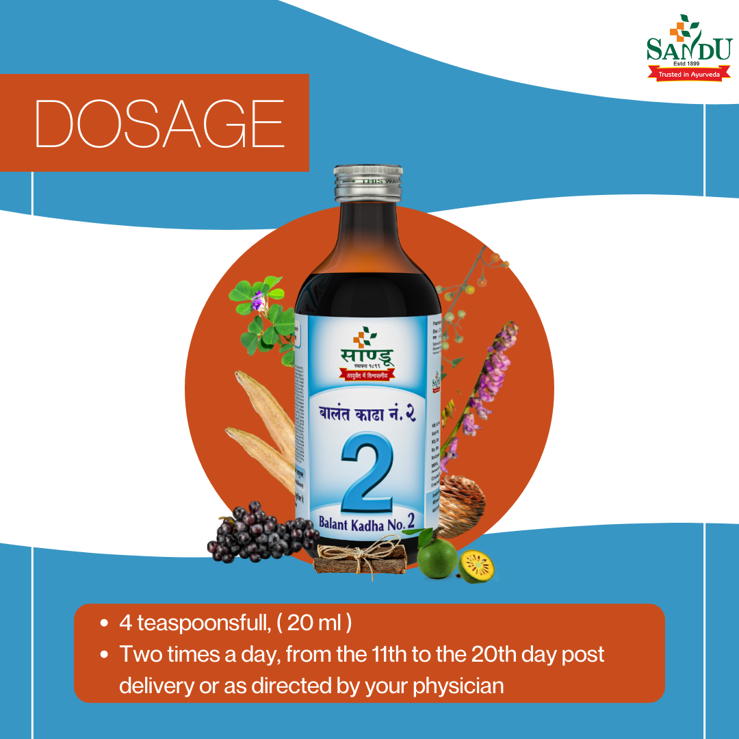 Dosage of Ayurvedic Tonic for Postpartum Problem